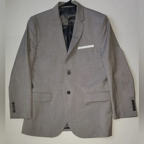 H & M Men's Slim Fit Blazer Sz 42R Gray - Picture 1 of 9